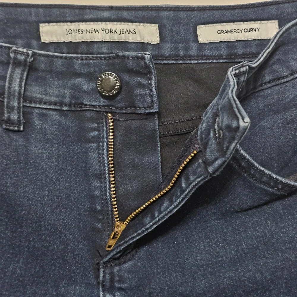Jones New York Women's Jeans 4 Blue Gramercy Curvy 0616‎